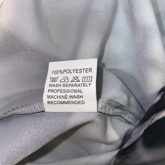 Mens Black Gray “See No Evil Hear No Evil” Skull Short Sleeve Button Up Size XL - Picture 16 of 16